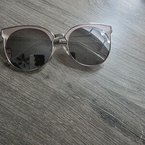 Quay Australia Silver and Black Sunglasses